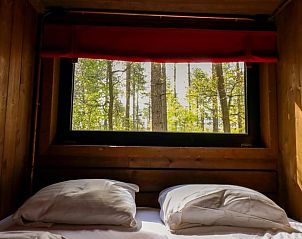 Gezellige slaapkamer in Vakantiehuis in Maaseik, Neeroeteren, Limburg, Belgi met uitzicht op de omliggende natuur.