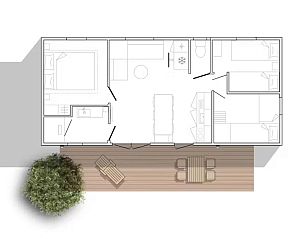 Unterkunft 053535 - Ferienhaus Limburg - Vakantiehuis Camping Papillon Kinrooi   La Casetta