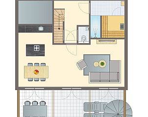 Unterkunft 0547136 - Bungalow Limburg - Mooi Zutendaal | 6-persoons villa | 6EL