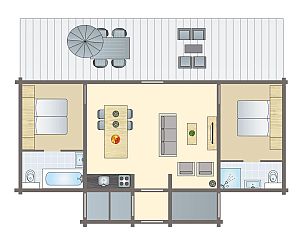 Unterkunft 0547145 - Bungalow Limburg - Mooi Zutendaal | 4-persoons villa | 4CE