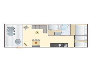 Guest house 0547149 - Holiday property Limburg - Mooi Zutendaal | 4-6-persoons chalet | 4-6B1