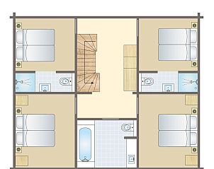 Unterkunft 0547154 - Bungalow Limburg - Mooi Zutendaal | 10-persoons villa | 10CE