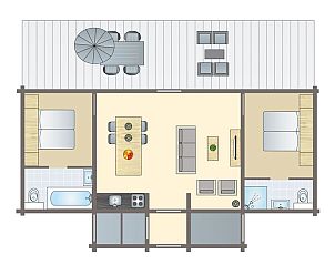 Verblijf 054747 - Bungalow Limburg - Mooi Zutendaal | 4-persoons villa | 4CE