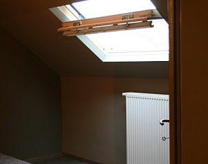 Bedroom with skylight in vacation home Herresbach, located in Ardennes, Belgium.