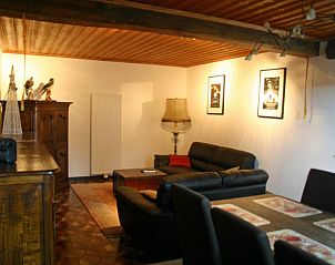 Cozy living room in Herresbach vacation home, located in the Ardennes, Belgium.