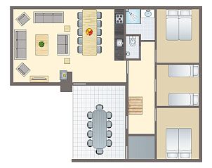 Unterkunft 070613 - Bungalow Hennegau - Village l'Eau d'Heure | 10-persoons bungalow | 10L1