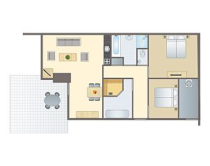 Verblijf 070622 - Bungalow Henegouwen - Village l'Eau d'Heure | 4-persoons bungalow | 4L2