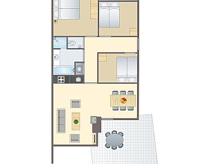 Unterkunft 070630 - Bungalow Hennegau - Village l'Eau d'Heure | 6-persoons bungalow | 6C2