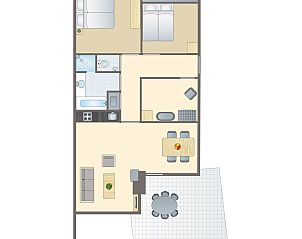 Unterkunft 070633 - Bungalow Hennegau - Village l'Eau d'Heure | 4-persoons hondenbungalow | 4CD