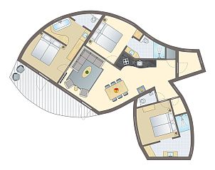 Unterkunft 0735602 - Bungalow Hennegau - 6-persoons The Leaf | 6B1