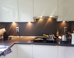 Modern kitchen in Holiday home Ardennes, Durbuy, Belgium with stylish decor and full equipment for comfortable cooking.