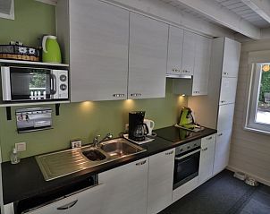 Modern kitchen in Holiday home in Durbuy, located in the Ardennes, Belgium. Fully equipped indoor space for a comfortable stay.