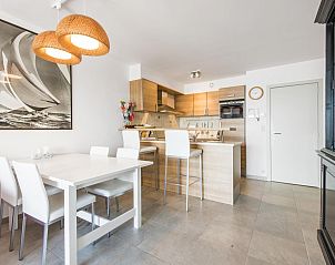 Modern kitchen and dining area in vacation home Ter Duinen - 0601, Blankenberge, Belgian coast, ideal for a relaxing stay.