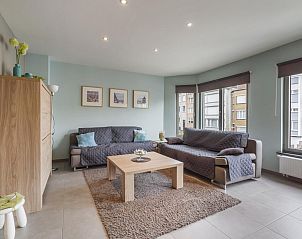 Cozy living room in vacation home Prinsenlaan - VER1, Blankenberge, Belgian coast, with modern interior and lots of natural light.