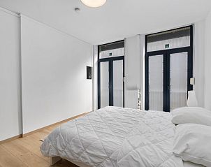 Bedroom of vacation home Badersstraat 3 in Blankenberge, Belgian coast. Comfortable room with modern decor for 8 people.