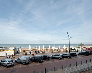 Genieen Sie den schnen Strandblick vom Apartment Seaview in Blankenberge an der belgischen Kste, ideal fr einen entspannten Aufenthalt.