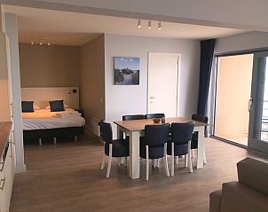 Gezellige binnenruimte van Suite met zeezicht | 6p in Blankenberge, Belgische kust. Comfortabel vakantiehuis met uitzicht op zee.