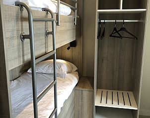 Gezellige slaapkamer met stapelbed in Suite met zeezicht | 6p, vakantiehuis in Blankenberge aan de Belgische kust.