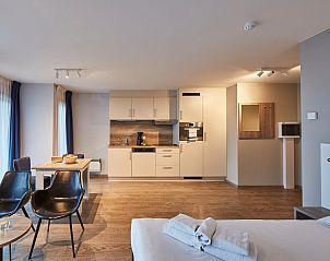 Modernes Studio mit Teilmeerblick in Blankenberge, belgische Kste, bietet Komfort und Stil ohne Balkon fr zwei Personen.