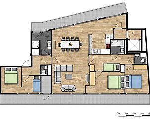 Verblijf 110238 - Vakantiewoning Belgische kust - Unieke penthouse met panoramisch zeezicht |10p