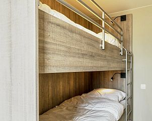 Gezellige slaapkamer met stapelbed in Suite met zeezicht | 4p, vakantiehuis aan de Belgische kust in Blankenberge.