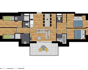 Guest house 111071 - Holiday property Belgian Coast - Ruime Suite | 8p