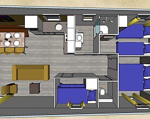 Verblijf 111108 - Vakantiewoning Belgische kust - Comfort Lodge | 6 personen (50 m2)