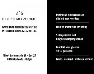 Verblijf 111555 - Appartement Belgische kust - Logeren met zeezicht