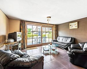 Cozy living room of vacation home PAPAVER - LD 384744 in Adinkerke, De Panne, Belgian coast. Comfortable sitting area overlooking terrace.