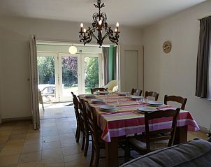 Cozy dining room in Villa Asteria, vacation home in Koksijde Sint-Idesbald on the Belgian coast.