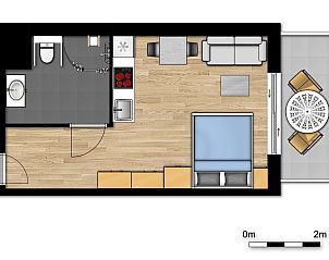 Guest house 113504 - Holiday property Belgian Coast - Toegankelijke studio | 2p