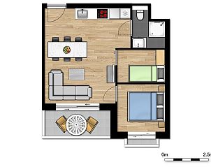 Guest house 113505 - Holiday property Belgian Coast - Familiesuite | 2 volwassenen - 3 kinderen